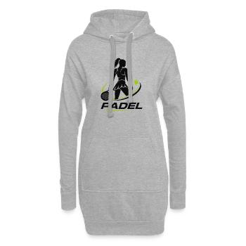 Padel Girl - Hoodie-Kleid - Grau meliert - Vorne