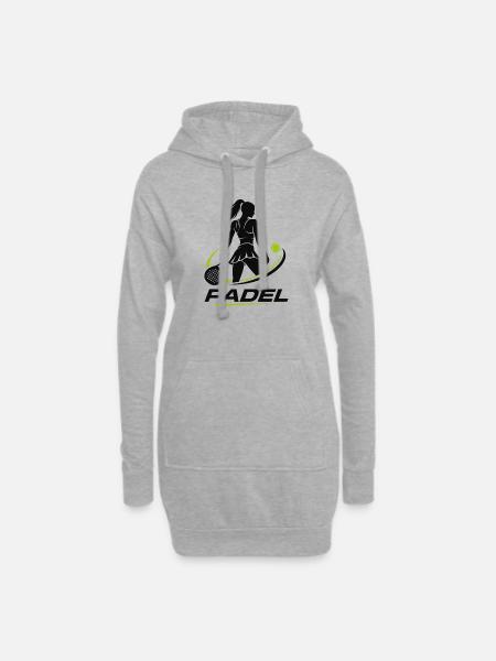 Padel Girl - Hoodie-Kleid - Grau meliert