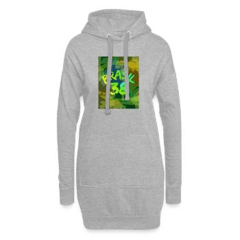 Brasil 38 Neon Pinsel - Hoodie-Kleid - Grau meliert - Vorne