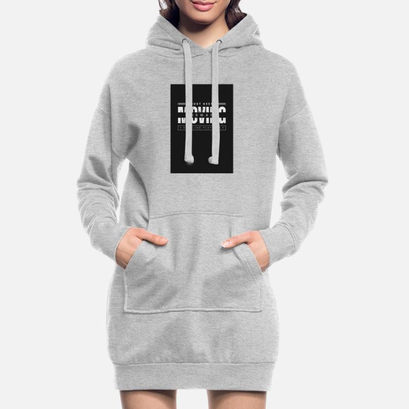 Continue simplement d’avancer, ornithorynque Sweat-shirt à capuche long Femme