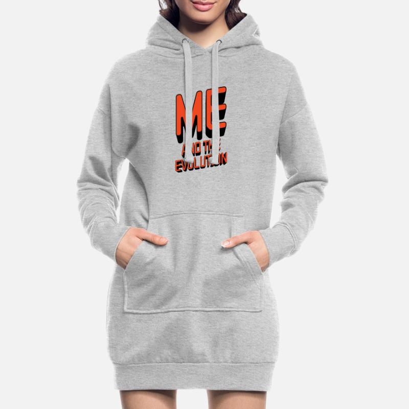 Moi et l’évolution Sweat-shirt à capuche long Femme