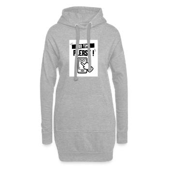 Ajouter du Temps S'il Plaît - Sweat-shirt à capuche long Femme - gris chiné - Devant