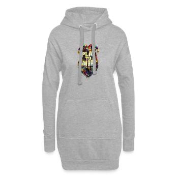 Play to Win Color Burst - Hoodie Dress - heather grey - Front