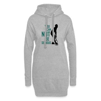 You cant be serious McEnroe  - Sweat-shirt à capuche long Femme - gris chiné - Devant