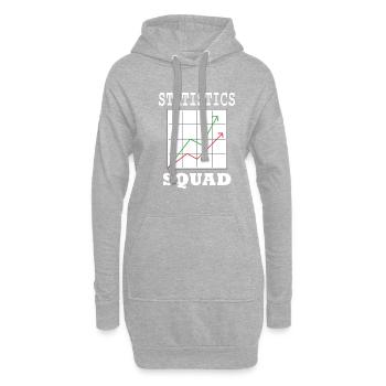 Statistik-Analyst Datenmanager Statistiker - Hoodie-Kleid - Grau meliert - Vorne