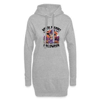 Witch Please It's Halloween für einen Halloween - Hoodie-Kleid - Grau meliert - Vorne