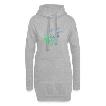 Plongeur Scuba Diver Plongée sous-marine Taucher - Sweat-shirt à capuche long Femme - gris chiné - Devant