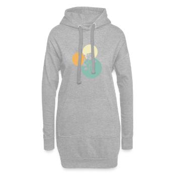 Florist Botanisch Hobbygärtner - Hoodie-Kleid - Grau meliert - Vorne