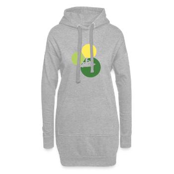 Jetski Motorschlitten - Hoodie-Kleid - Grau meliert - Vorne
