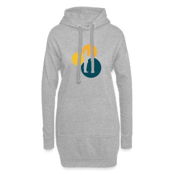 Juge Avocat - Sweat-shirt à capuche long Femme - gris chiné - Devant