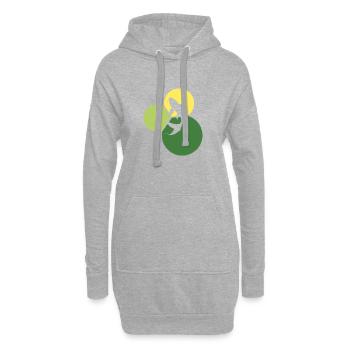 Koi Fisch Japan - Hoodie-Kleid - Grau meliert - Vorne