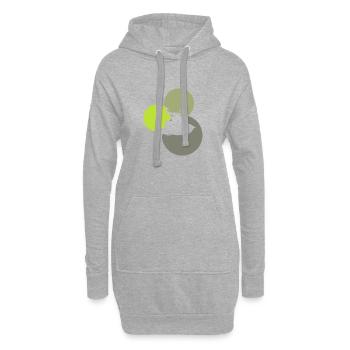 Wasserski Motorboot Wakeskating - Hoodie-Kleid - Grau meliert - Vorne