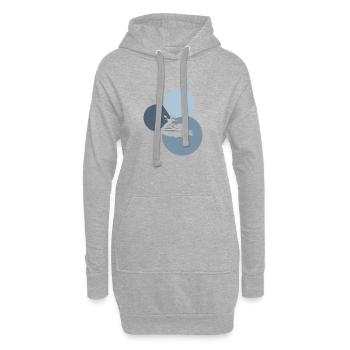 Jetski Wakeskate Wakeskating - Hoodie-Kleid - Grau meliert - Vorne