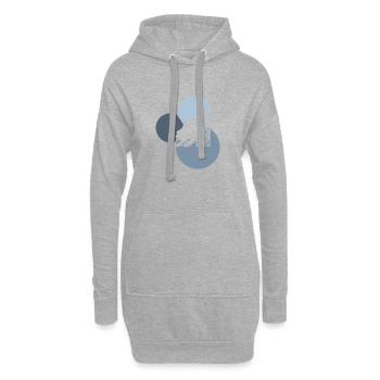 Grande roue de montagnes russes Lukas - Sweat-shirt à capuche long Femme - gris chiné - Devant