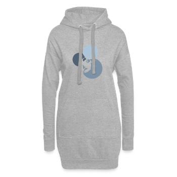 Rest Chill Entspannen - Hoodie-Kleid - Grau meliert - Vorne