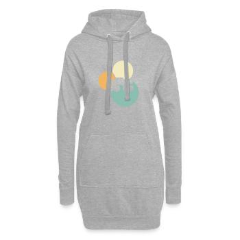 Monster Truck Jeep Camion tout-terrain - Sweat-shirt à capuche long Femme - gris chiné - Devant