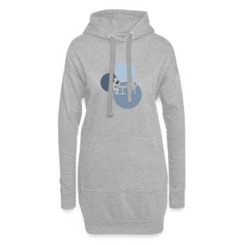 Board games, dice, community games - Hoodie Dress - heather grey - Front