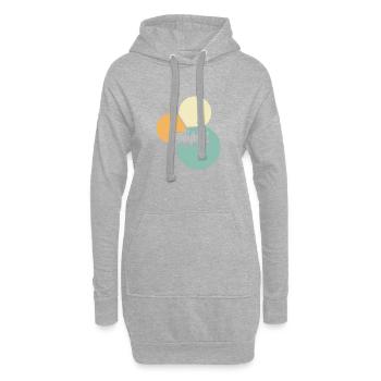 Rails de locomotive à vapeur - Sweat-shirt à capuche long Femme - gris chiné - Devant