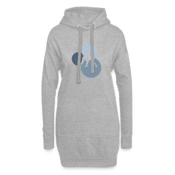 Wrestler Judo - Hoodie-Kleid - Grau meliert - Vorne