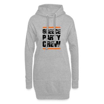 Greece Party Crew - Hoodie-Kleid - Grau meliert - Vorne