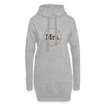 Monsieur Madame Mariage Mariage - Sweat-shirt à capuche long Femme - gris chiné - Devant