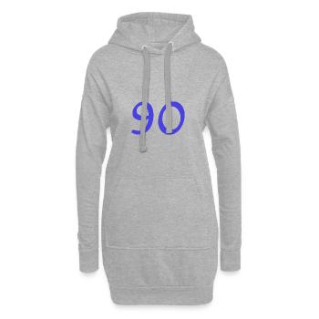 90. 90 YEARS. 90TH ANNIVERSARY. 90TH ANNIVERSARY. - Hoodie Dress - heather grey - Front