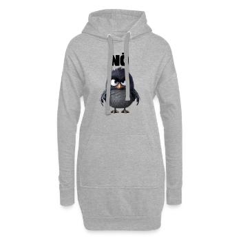 Rabe "NÖ" Design - Hoodie-Kleid - Grau meliert - Vorne