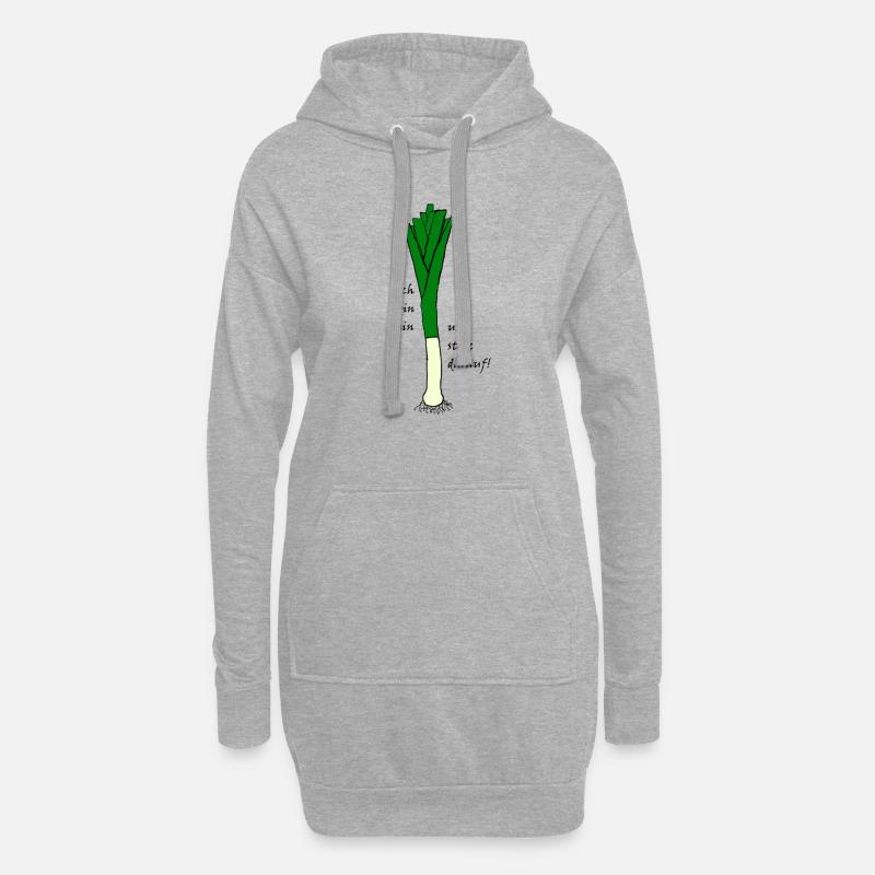 Lauch - Hoodie-Kleid - Grau meliert