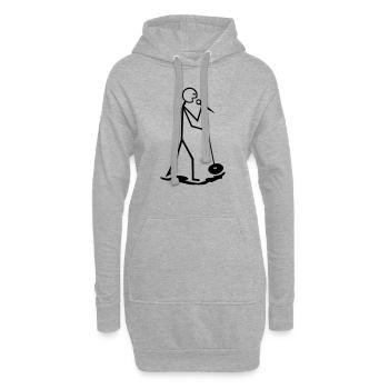 Sänger - Hoodie-Kleid - Grau meliert - Vorne