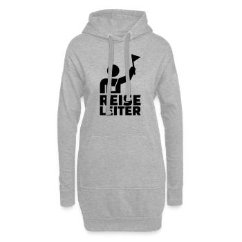 Reiseleiter - Hoodie-Kleid - Grau meliert - Vorne