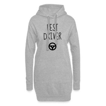 Fahrer Fahren Sport Auto Spieler - Hoodie-Kleid - Grau meliert - Vorne
