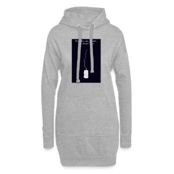 TOUTES LES ÂMES - PRIEZ POUR MOI - Sweat-shirt à capuche long Femme - gris chiné - Devant