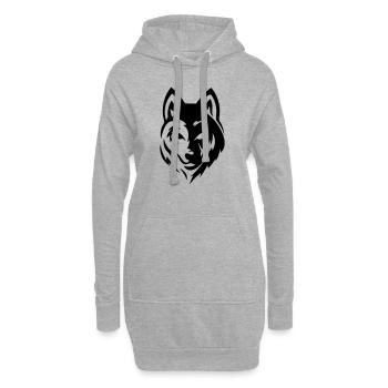 Wolf - Hoodie-Kleid - Grau meliert - Vorne
