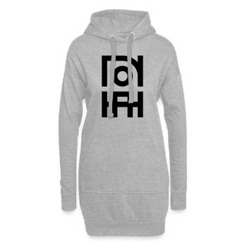 noah full - Hoodie-Kleid - Grau meliert - Vorne