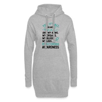 In My Head And My Body Dysautonomia Awareness - Hoodie Dress - heather grey - Front