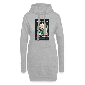 Weihnachtsmarkt Linkoping Poster Sweden 1960 - Hoodie-Kleid - Grau meliert - Vorne