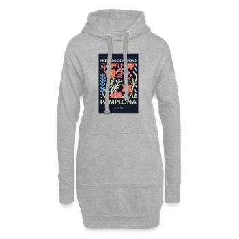 Weihnachtsmarkt Pamplona Poster Spain 1960 - Hoodie-Kleid - Grau meliert - Vorne