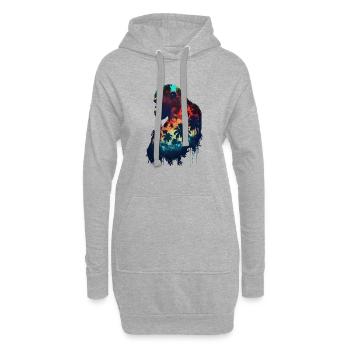 THE WILDLIFE KINGS - The Ape King 1 (Shape) - Hoodie-Kleid - Grau meliert - Vorne