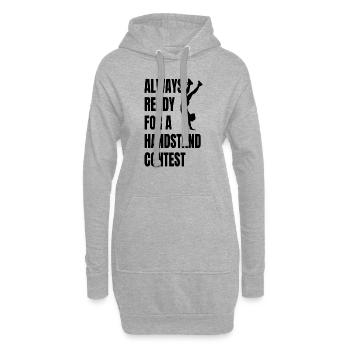 Gymnastique Gymnastique Club de gymnastique Gymnaste féminine - Sweat-shirt à capuche long Femme - gris chiné - Devant