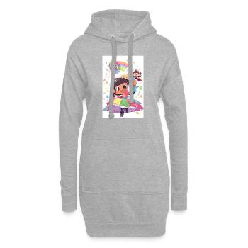 Diverse Pride Trio: Celebrating Friendship and - Hoodie Dress - heather grey - Front