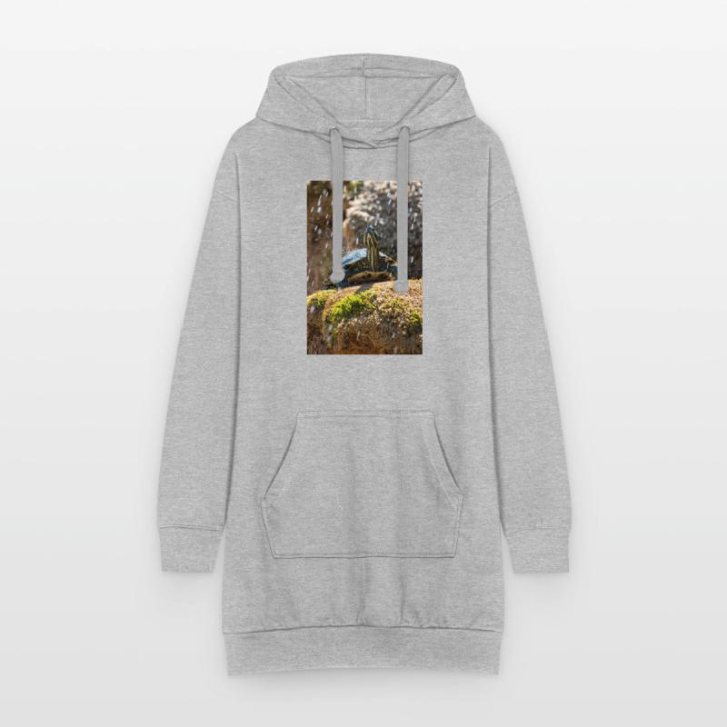 Trachemys scripta scripta scripta Sweat-shirt à capuche long Femme