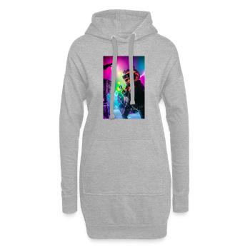 Party Bear - Hoodie-Kleid - Grau meliert - Vorne