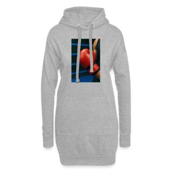 Boxen - Handschuh - Hoodie-Kleid - Grau meliert - Vorne
