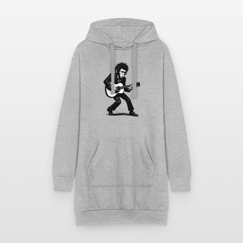Auteur-compositeur-interprète | Le Singe Danseur Sweat-shirt à capuche long Femme