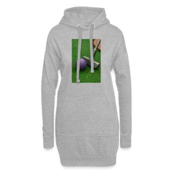 Sport - Minigolf - Sweat-shirt à capuche long Femme - gris chiné - Devant