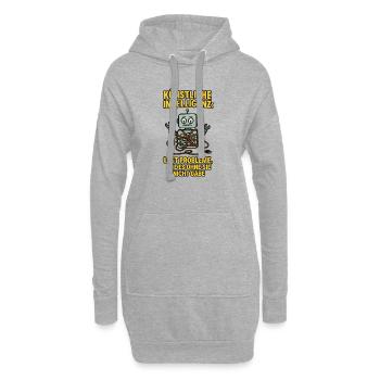 Künstliche Intelligenz: löst Probleme, die es ohne - Hoodie-Kleid - Grau meliert - Vorne