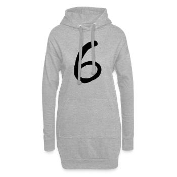 six - Hoodie-Kleid - Grau meliert - Vorne