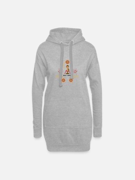 Divine Feminine - Hoodie Dress - heather grey