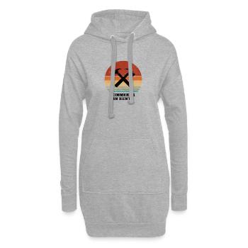 Rente Zimmerer Rentner Pension Ruhestand Zimmerei - Hoodie-Kleid - Grau meliert - Vorne