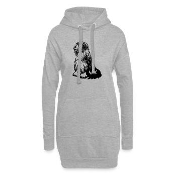 Bobtail - Hoodie Dress - heather grey - Front